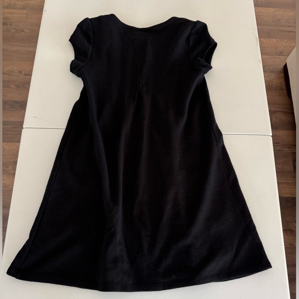 Alice and Olivia Wool pleated mini dress black small